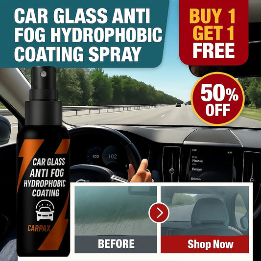 Car Glass Anti- Fog Hydrophobic Coating Jumbo Pack (Buy 1 Get 1 Free)